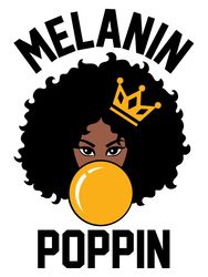 Melanin poppin afro girl Svg, Black girl Svg, Afro Woman Svg file, Afro Woman Svg, Black Girl clipart, Digital download