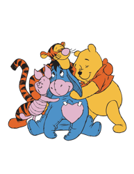 Pooh and friends Svg, Winnie the pooh Png, Pooh Svg, Winnie The Pooh Clipart, Cartoon Svg, Instant download