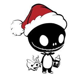 Jack Skellington Santa Hat Png, Nightmare Before Christmas Png, Halloween Nightmare Png, Nightmare Png, Digital download