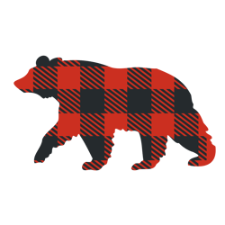 Bear plaid Svg, Buffalo Plaid Christmas Svg, Christmas Svg, Buffalo Plaid Svg, Christmas logo, digital download