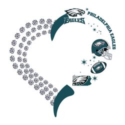 Heart Fan Philadelphia Eagles NFL Svg, Football Team Svg, NFL Team Svg, Sport Svg, Digital download