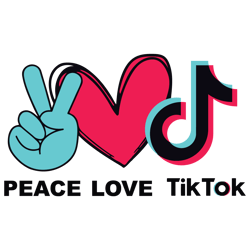Peace Love Tiktok svg, Peace Love Svg, Tiktok Svg, Tiktok Logo Svg, Tiktoker Svg, Tik Tok Svg, Digital download-2