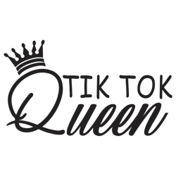Tiktok queen Svg, Tiktok Svg, Tiktok Logo Svg, Tik Tok Svg, Peace Love Tiktok svg, Peace Love Svg, Digital download