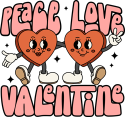 Peace Love Valentine Svg, Valentine Svg, Valentine Sublimation, Valentine Clipart, Valentine Tshirt, Digital Download