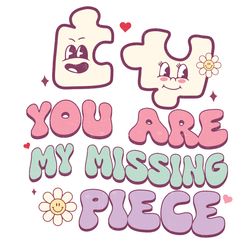You Are My Missing Piece Valentines Png, Valentine Png, Valentine Sublimation, Valentine Clipart, Png file download