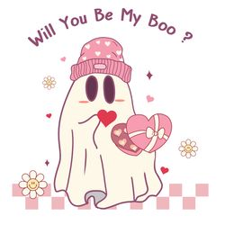 Will You Be My Boo Ghost Png, Valentine Png, Valentine Sublimation, Valentine Clipart, Holiday Png, Png file download