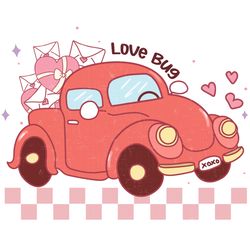 Love Bug Valentine's Png, Valentine Png, Valentine Clipart, Valentine Sublimation, Holiday Png, Png file download