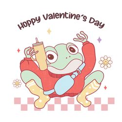 Frog Happy valentine's Png, Valentine Png, Valentine Clipart, Valentine Sublimation, Holiday Png, Png file download