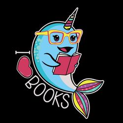 Baby shark books svg, I love reading book svg, Reading book Rainbow Svg, Book svg, Readers Svg, Digital download