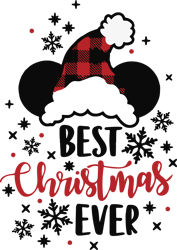 Best Christmas Ever Svg, Mickey Ears Christmas, Cutting Files in Svg, Eps, Dxf and Png, Christmas Svg, Digital download