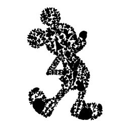 Mickey mouse standing silhouette Png, Disney Christmas Png, Mickey Christmas Png, Disney Png, Instant download-2
