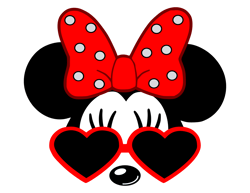 Minnie Mouse Heart Sunglasses Png, Mickey Png, Disney Png, Disney Mickey Svg, Mickey Christmas Png, Instant download-2