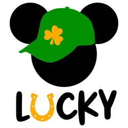 Luck Mickey Svg, Mickey Head Svg, Mickey Svg, Disney Png, Disney Mickey Svg, Mickey Christmas Png, Instant download