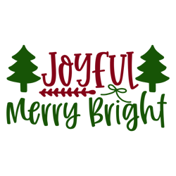 Joyful merry bright Svg, Christmas Svg, Merry Christmas Svg, Christmas Svg Design, Christmas logo Svg, Cut file