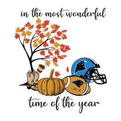 In The Most Wonderful Time Of The Year Carolina Panthers Svg, Carolina Panthers Svg, NFL Svg, Football Svg, Cut file