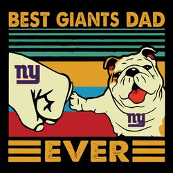 Dad Ever And Dog Fan New York Giants NFL Svg, New York Giants Svg, Football Svg, NFL Team Svg, Sport Svg, Cut file