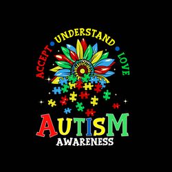 Accept Understand Love Autism Awareness Svg, Autism Svg, Awareness Svg, Autism Awareness Svg, Digital download
