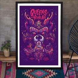queens of the stone age san francisco, ca oct 6, 2023 poster rock band poster
