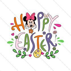 Happy Easter Cute Minnie Disney SVG File Digital