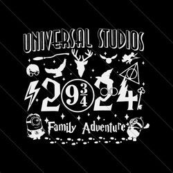 Universal Studios 2024 Disney Family Adventure SVG File Digital