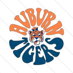 Vintage NCAA Team Auburn Tigers SVG File Digital