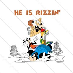 Mickey and Friends He Is Rizzin PNG File Digital