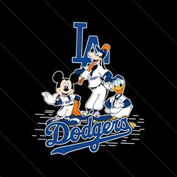 Disney Dodgers Mickey And Friends Baseball PNG File Digital