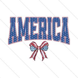 America 4th Of July Bow USA Flag PNG File Digital