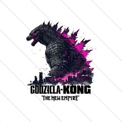 Godzilla x Kong The New Empire Monster Movie PNG File Digital