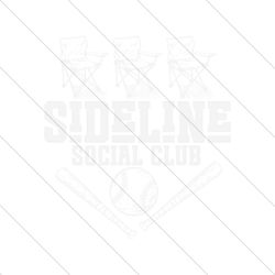 Sideline Social Club Funny Baseball SVG File Design