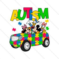 Funny Autism Truck Disney Friends SVG File Digital