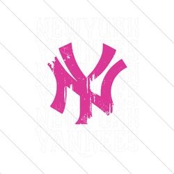 Retro MLB New York Yankees Logo SVG File Digital