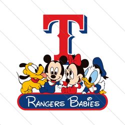 Disney Texas Rangers Babies MLB SVG File Digital