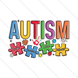 Autism Accept Understand Puzzle SVG File Cricut