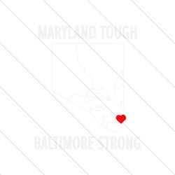 Retro Maryland Tough Baltimore Strong SVG File Cricut