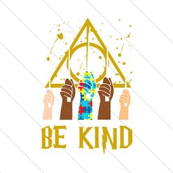 Be Kind Puzzle Ribbon Harry Potter Autism SVG File Digital