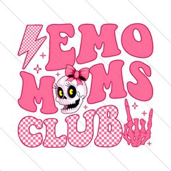 Emo Moms Club Skeleton Mama PNG File Cricut