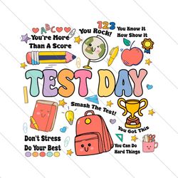 Teacher Test Day You Are More Than A Score SVG File Digital