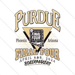 Purdue Boilermakers Final Four Mans Basketball SVG File Digital
