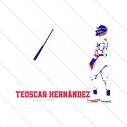 Teoscar Hernandez Teo Time Dodgers Player SVG File Digital