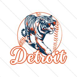 Detroit Baseball MLB Game Day SVG File Digital