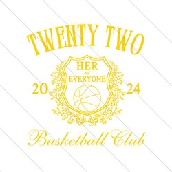 Caitlin Clark Twenty Two Basketball Club 2024 SVG