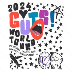 2024 Guts World Tour Olivia Rodrigo SVG File Instant Download