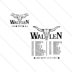 Morgan Wallen One Night At A Time Tour 2024 SVG File Digital