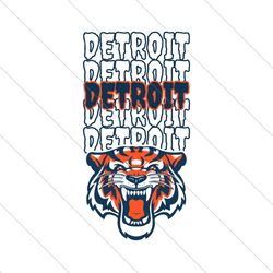 Detroit Mascot Baseball Team SVG File Digital