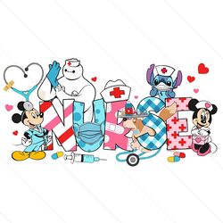 Funny Disney Nurse Cartoon Characters PNG