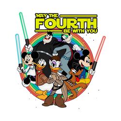 May The Fourth Be With You Mickey Mouse PNG