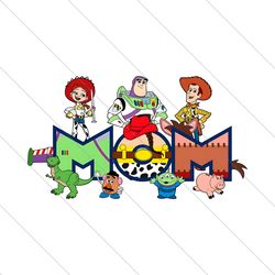 Retro Mom Toy Story Characters PNG
