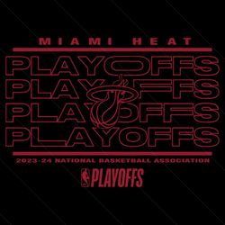Miami Heat 2024 NBA Playoffs SVG