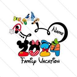 Custom Disney 2024 Family Vacation SVG File Digital